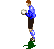 GIF animado (16076) Portero botando balon