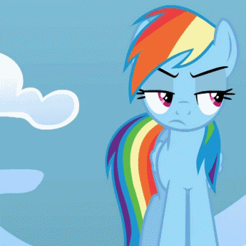 GIF animado (19030) Rainbow dash agitando la cola