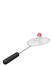 GIF animado (15244) Raqueta volante badminton