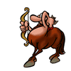 GIF animado (23979) Sagitario dibujos animados