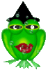 GIF animado (22674) Sapo halloween
