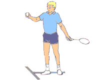 GIF animado (15246) Saque badminton