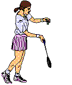 GIF animado (15247) Saque badminton