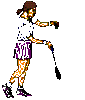 GIF animado (15247) Saque badminton