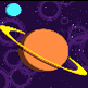 GIF animado (21325) Saturno nave espacial