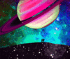 GIF animado (21330) Seres humanos saturno