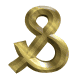 GIF animado (26067) Signo aspersan marillo metal dorado