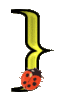 GIF animado (25652) Signo cierra parentesis llave amarillo mariquita