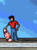 GIF animado (16502) Skater dibujos