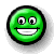 Imagen GIF de Smiley verde animado