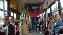 GIF animado (24280) Spiderman autobus