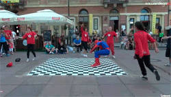 GIF animado (24281) Spiderman break dance
