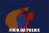 GIF animado (24287) Spiderman policias