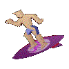 GIF animado (16624) Surfero girando