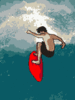 GIF animado (16625) Surfero ola