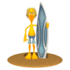 GIF animado (16627) Surfero tabla surf