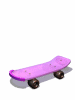 GIF animado (16523) Tabla skate rosa