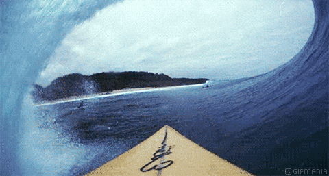 GIF animado (16636) Tabla surf ola
