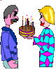 GIF animado (22347) Tarta con velas de cumpleanos