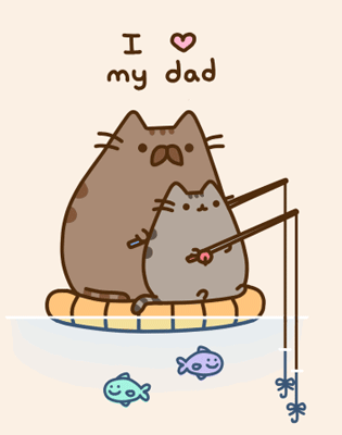 GIF animado (22508) Te quiero papa gatos