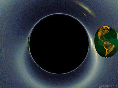 GIF animado (20981) Tierra agujero negro