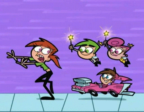 Imagen GIF de Timmy cosmo wanda y vicky animado