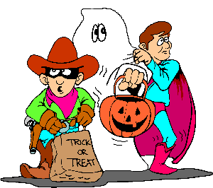 Imagen GIF de Truco trato halloween animado