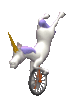 GIF animado (21763) Unicornio monociclo