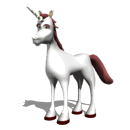 GIF animado (21771) Unicornio quieto