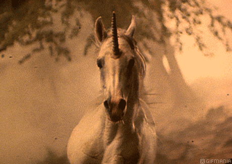 GIF animado (21778) Unicornio vintage