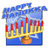 GIF animado (22634) Velas de hanukkah en d