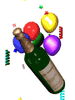 GIF animado (22308) Vino y globos