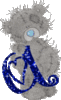 GIF animado (31246) Abecedario azul osos