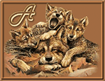 GIF animado (31579) Alfabeto lobos