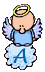 GIF animado (39019) Letra a angelito nube