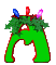 GIF animado (40622) Letra a arbol navidad