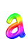 GIF animado (40196) Letra a arco iris
