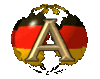 GIF animado (42371) Letra a bandera alemana