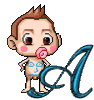 GIF animado (43037) Letra a bebe