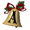 GIF animado (40859) Letra a campana navidad
