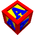 GIF animado (39265) Letra a cubo letras