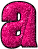 GIF animado (44805) Letra a fucsia