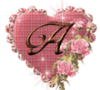 GIF animado (33628) Letra a glitter flores