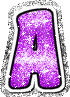 GIF animado (33010) Letra a glitter fucsia