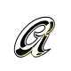 GIF animado (34160) Letra a glitter negra