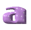 GIF animado (33201) Letra a glitter rosa
