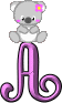 GIF animado (30248) Letra a koala