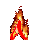 GIF animado (37485) Letra a llama roja