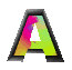 GIF animado (40596) Letra a mosaico colores