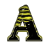 GIF animado (42089) Letra a negra amarilla